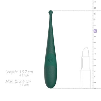 Gl&oslash;v - Luna Eco Pin-Point Vibrator - Groen