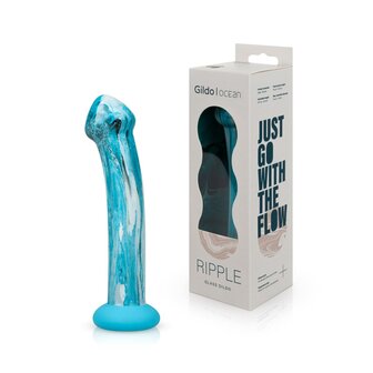 Gildo - Ocean Ripple Glazen Dildo