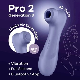 Satisfyer Pro 2 - Generation 3 App Controlled - Lila