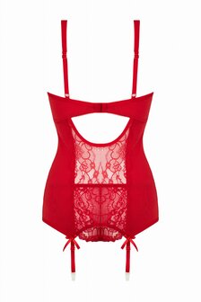 2-delige Jarretel-Set Marzia - rood