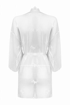 Kanten Kimono Set Flower - Wit