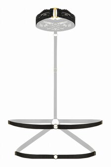 Strappy Harness Bralette met kant Viola - zwart