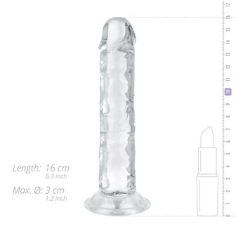 Jelly Dildo zonder Ballen - 14 cm