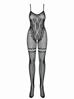 Gebloemde Catsuit Met Open Kruis