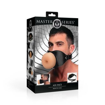 XR Brands - Ass Face Mouth Gag - Beige