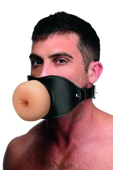 XR Brands - Ass Face Mouth Gag - Beige
