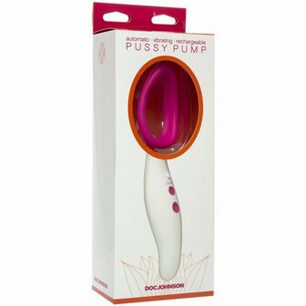 Doc Johnson - Automatische Vibrerende Pussy Pomp - Wit &amp; Roze