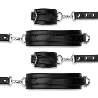 Bedroom Fantasies - Handboeien en Hogtie Set - Zwart
