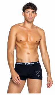 Playboy Lingerie - Heren Tuxedo Modal Boxer - Zwart