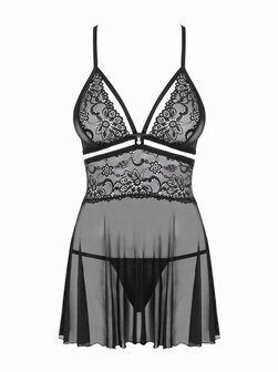 Babydoll Setje - Zwart