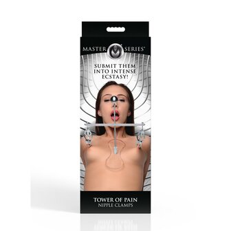 XR Brands - Tower of Pain Tepelklemmen - Zilver