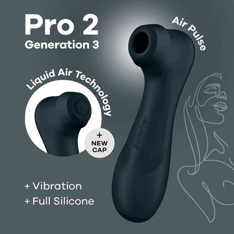 Satisfyer Pro 2 Generation 3 - Zwart