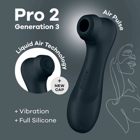 Satisfyer Pro 2 Generation 3 - Zwart