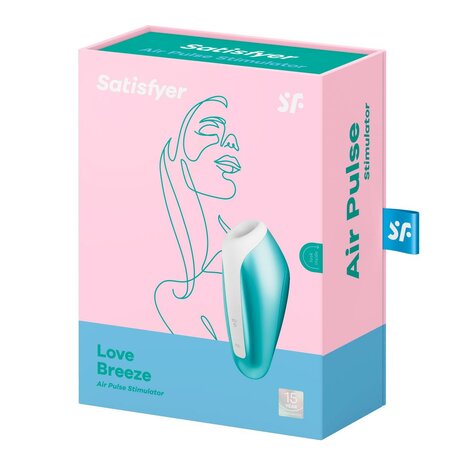 Satisfyer Love Breeze Luchtdrukvibrator - Ice Blue