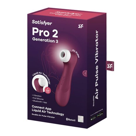 Satisfyer Pro 2 - Generation 3 App Controlled - Wijnrood