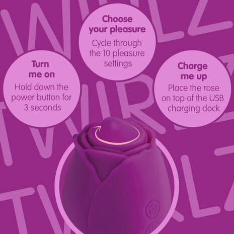 Skins Rose Buddies - The Rose Twirlz Vibrator