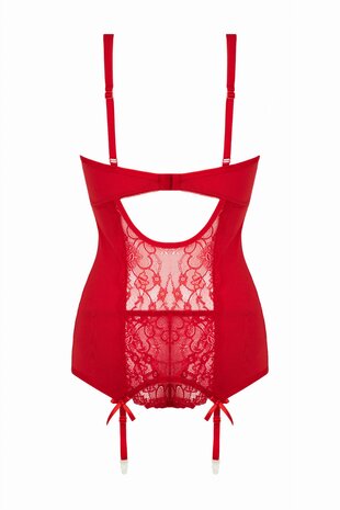 2-delige Jarretel-Set Marzia - rood