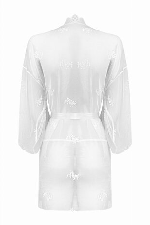 Kanten Kimono Set Flower - Wit