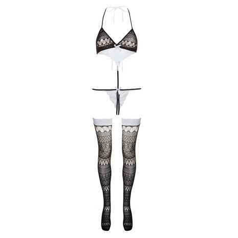 Kruisloze Play Body-Set Izabel - zwart