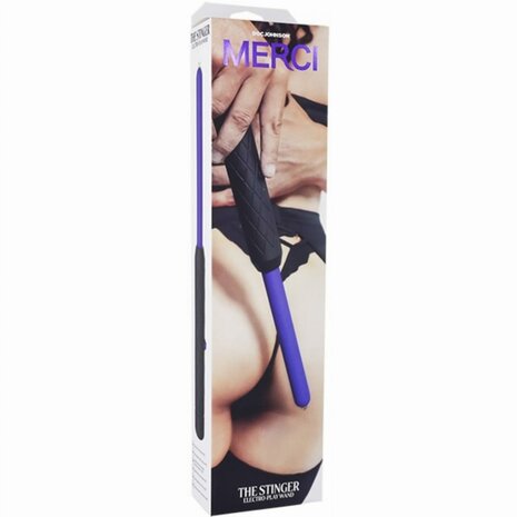 Doc Johnson - Merci The Stinger Electroplay Wand - Zwart