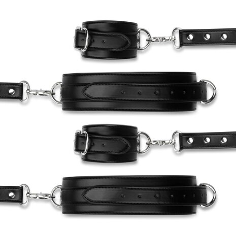 Bedroom Fantasies - Handboeien en Hogtie Set - Zwart