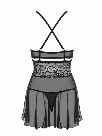 Babydoll Setje - Zwart