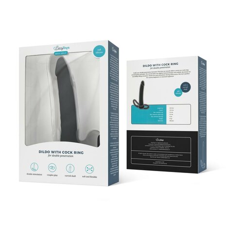 Men Only - Dildo met Penisring - Zwart