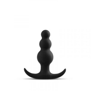 Anal Adventures Platinum - Beaded Anaal Plug - Zwart Anal Adventures Platinum - Beaded Anaal Plug - Zwart