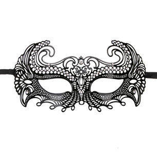 Easytoys Metalen Venetiaans Masker - Zwart Easytoys Metalen Venetiaans Masker - Zwart