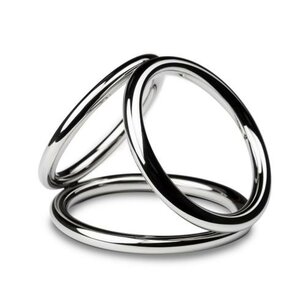 Sinner - Triad Chamber Metalen Cock- En Balring - Large Sinner - Triad Chamber Metalen Cock- En Balring - Large