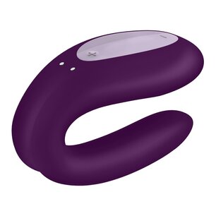 Satisfyer Double Joy Koppel Vibrator- Paars Satisfyer Double Joy Koppel Vibrator- Paars
