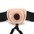  Dr. Skin - Holle Strap On Dildo Met Harnas 19 cm - Beige
