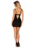 Obsessive - Rosenty Babydoll & String - Zwart/Paars