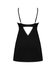 Obsessive - Rosenty Babydoll & String - Zwart/Paars