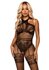 All About You Catsuit w/ Open Kruis - Zwart