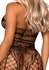 All About You Catsuit w/ Open Kruis - Zwart
