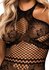 All About You Catsuit w/ Open Kruis - Zwart